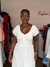 Load image into Gallery viewer, White open back maxi dress
