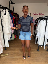 Load image into Gallery viewer, Light blue Denim shorts
