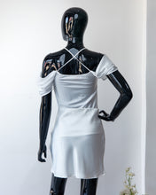 Load image into Gallery viewer, White satin mini two piece
