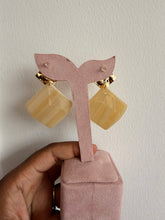 Load image into Gallery viewer, Gold and yellow drop earrings
