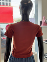 Load image into Gallery viewer, Brown stretchy t-Shirt
