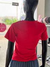 Load image into Gallery viewer, Red stretchy t-shirt
