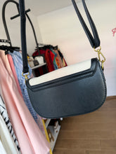 Load image into Gallery viewer, Black and cream mini bag

