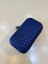 Load image into Gallery viewer, Royal blue woven clutch
