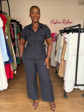 Load image into Gallery viewer, Navy blue two piece
