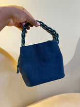 Load image into Gallery viewer, Blue suede mini bag
