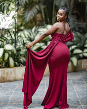 Load image into Gallery viewer, Maroon Offshoulder maxi dress
