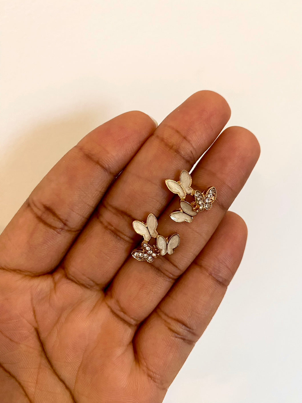 Tri butterfly studs